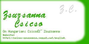 zsuzsanna csicso business card